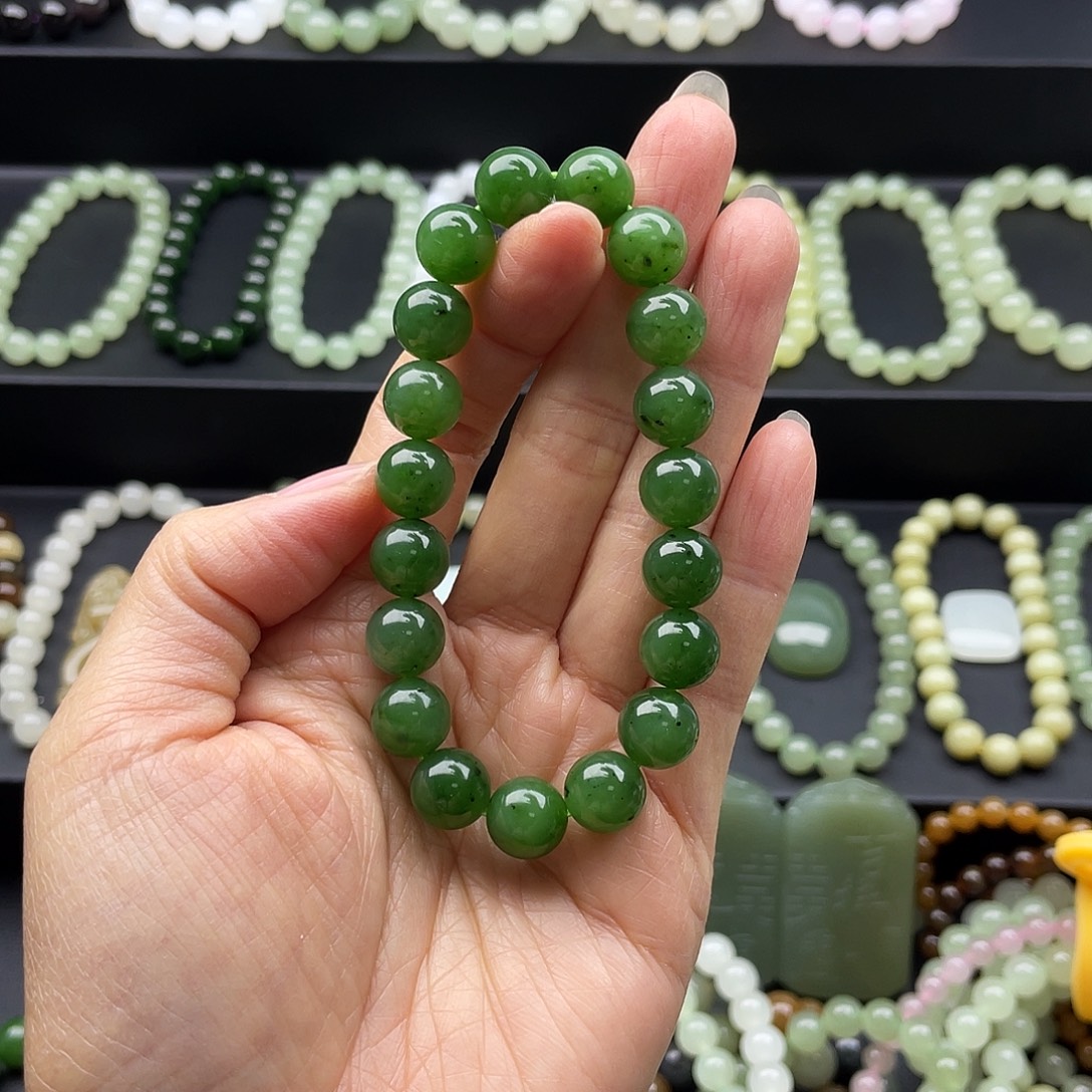 和田玉未镶嵌手链