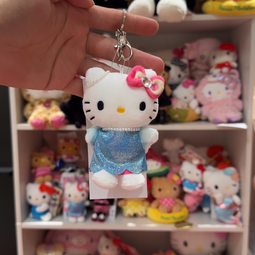 毛绒闪闪蓝kt挂件