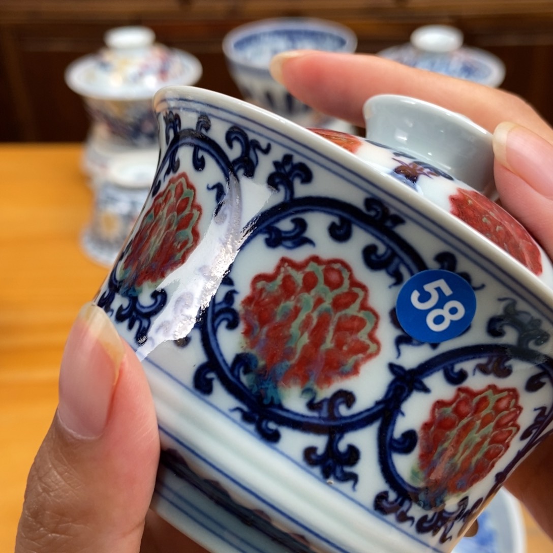 手绘现代茶具非古董