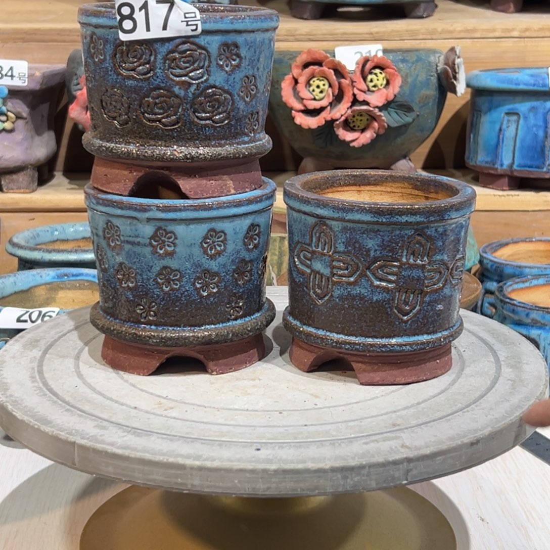 尚雅陶坊多肉花盆，内口径8微瑕