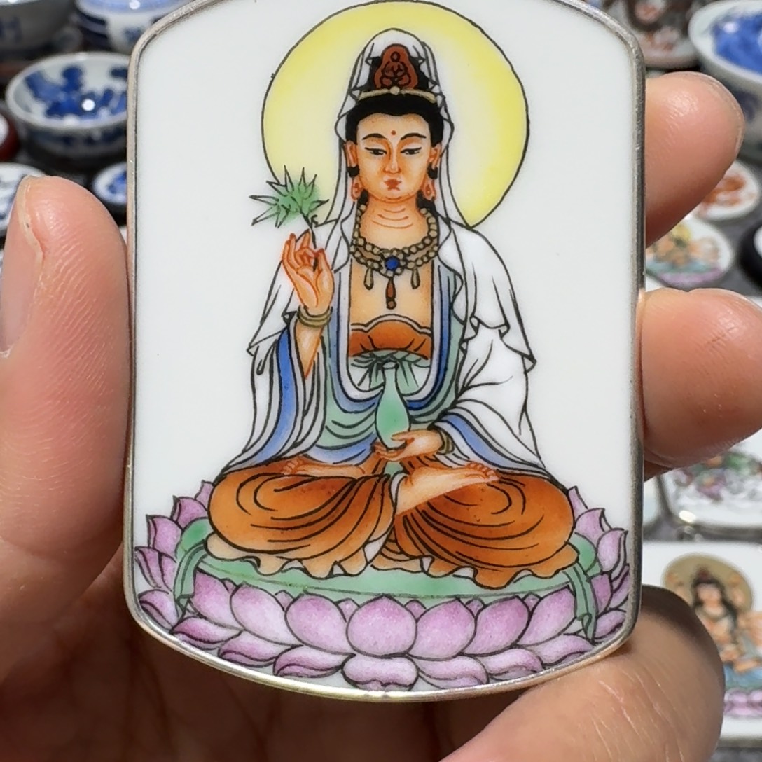 ୧****瓷片精品挂件一个