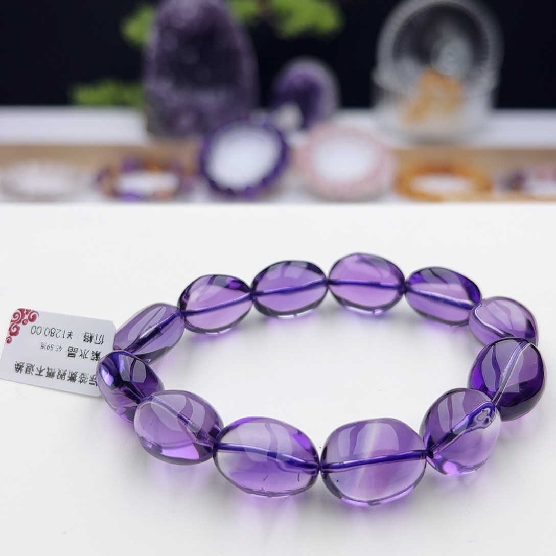 水晶手链未镶嵌紫水晶45.95