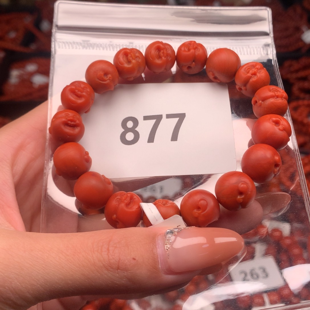 南红玛瑙手串未镶嵌877