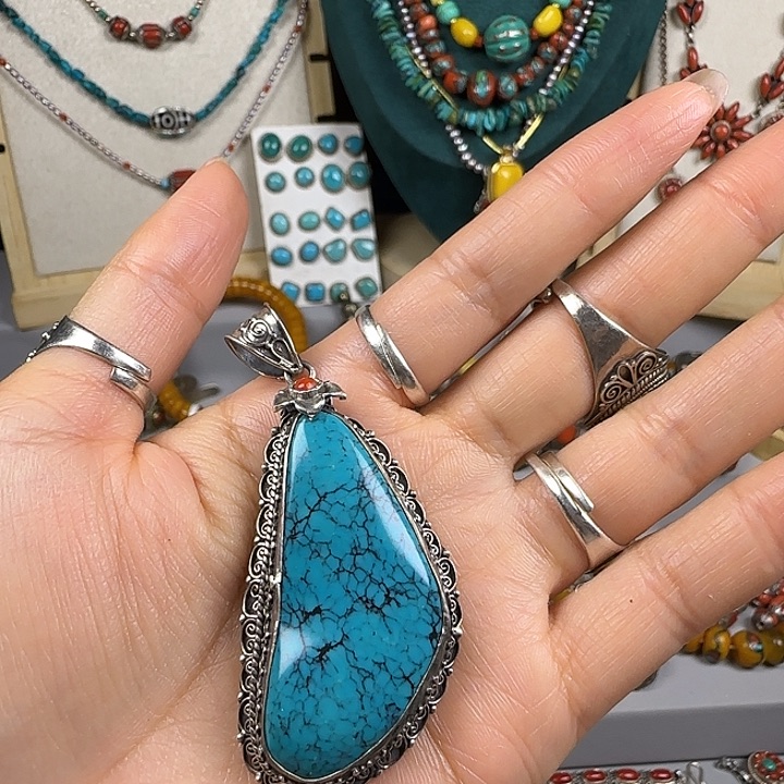 雪***鹰吊坠925银藏地密码吊坠