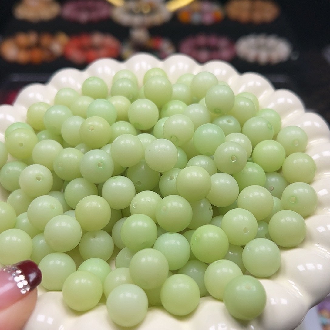 菩提根/象牙果手串卡12青提圆500颗