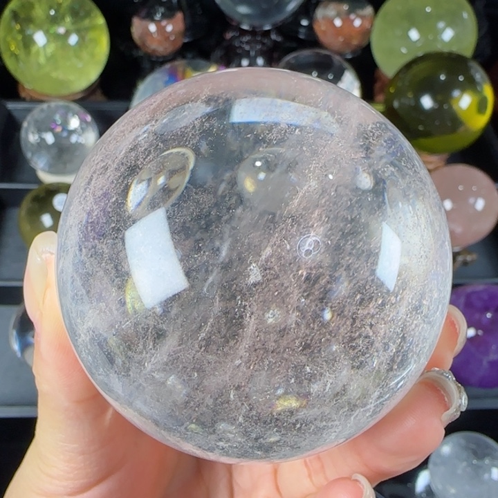 水晶天然水晶球W26未镶嵌天然6.8公分