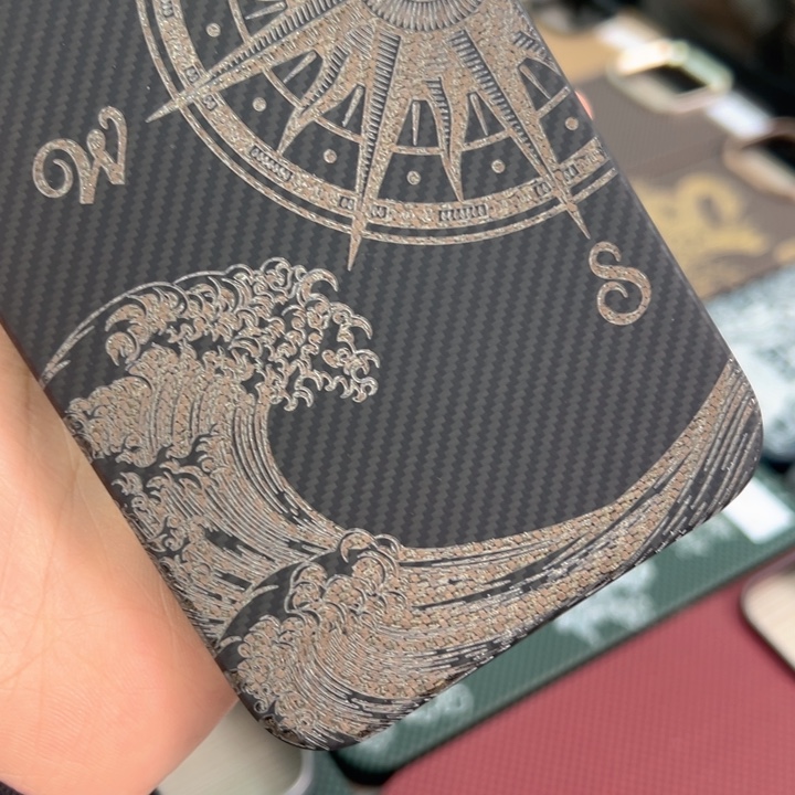 14pm黑色海浪罗盘磁吸