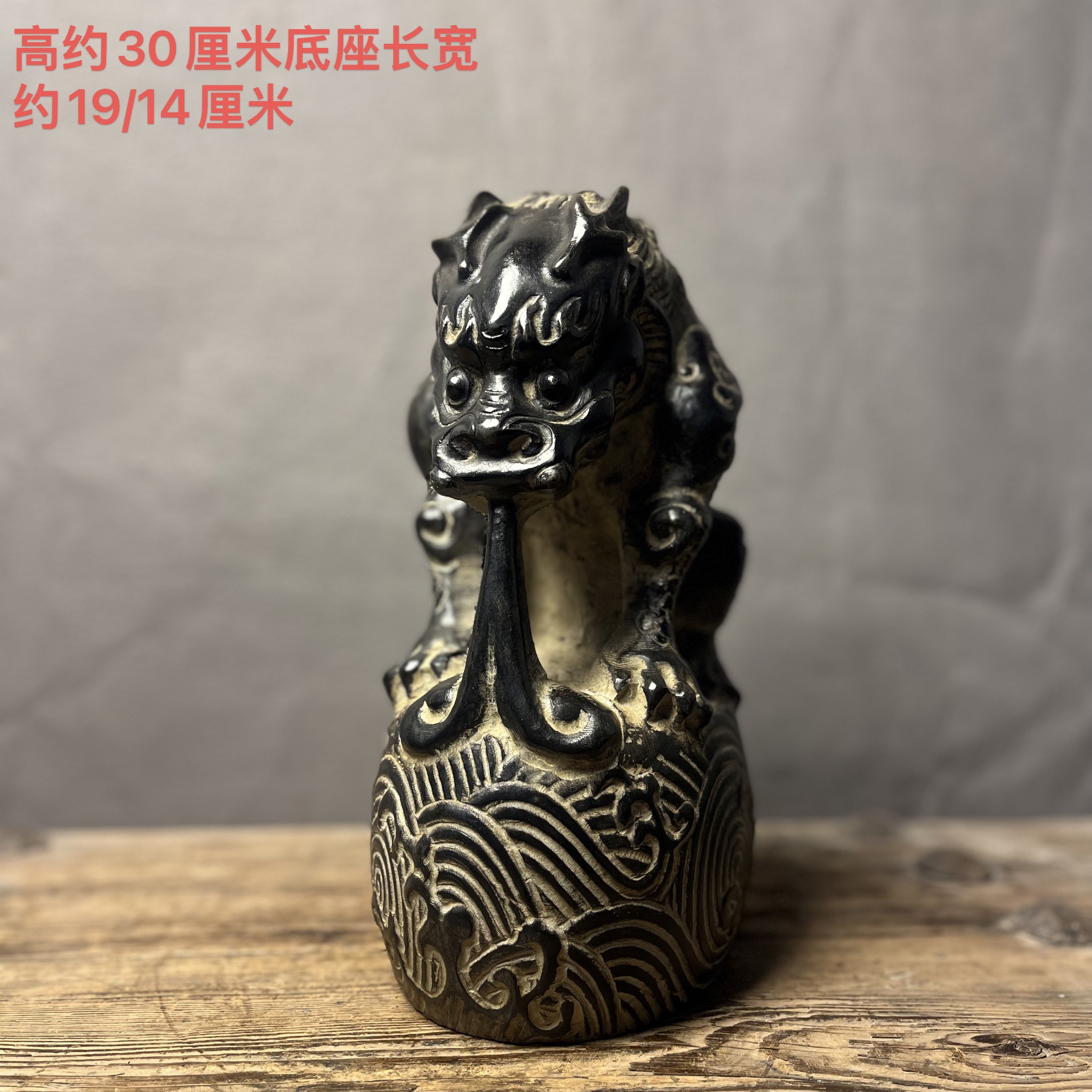 天然青石仿古石雕吸水兽吸财兽家居桌面摆件招财玄关店铺中式装饰