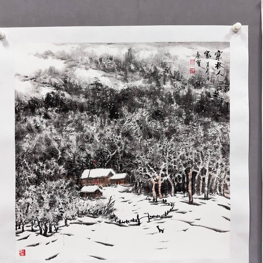 国画亲笔手绘放心去藏