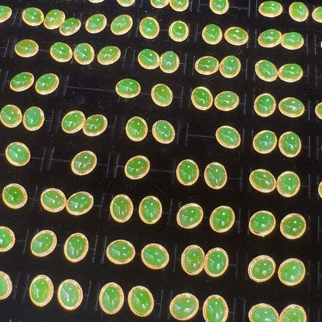 和田玉银S925镶嵌耳饰多样性发货 拍一发一