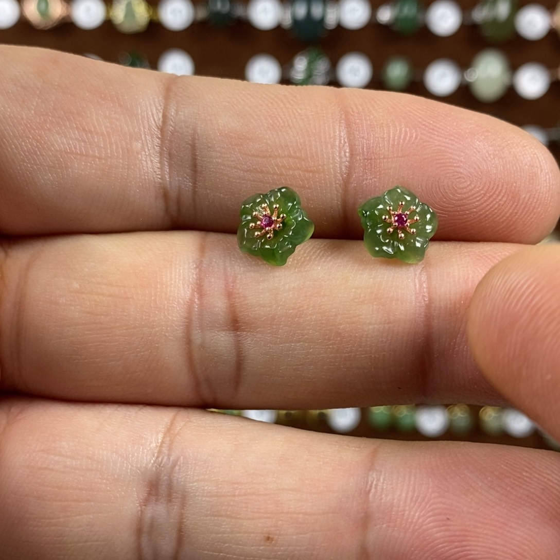 和田玉（黄玉）戒指银S925镀金镶嵌