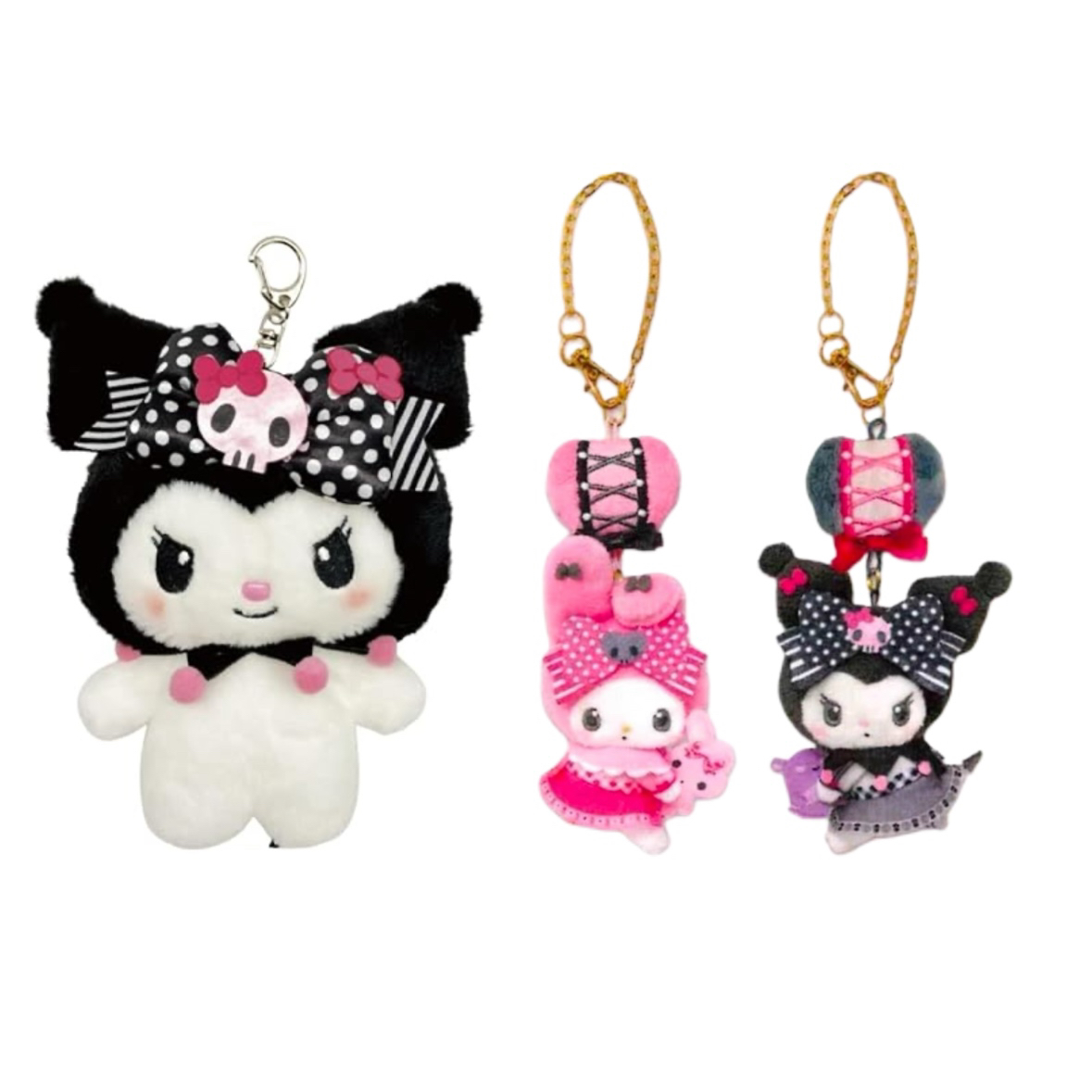 【日版正品】三丽鸥正版kuromi库洛米20周年公仔毛绒挂件