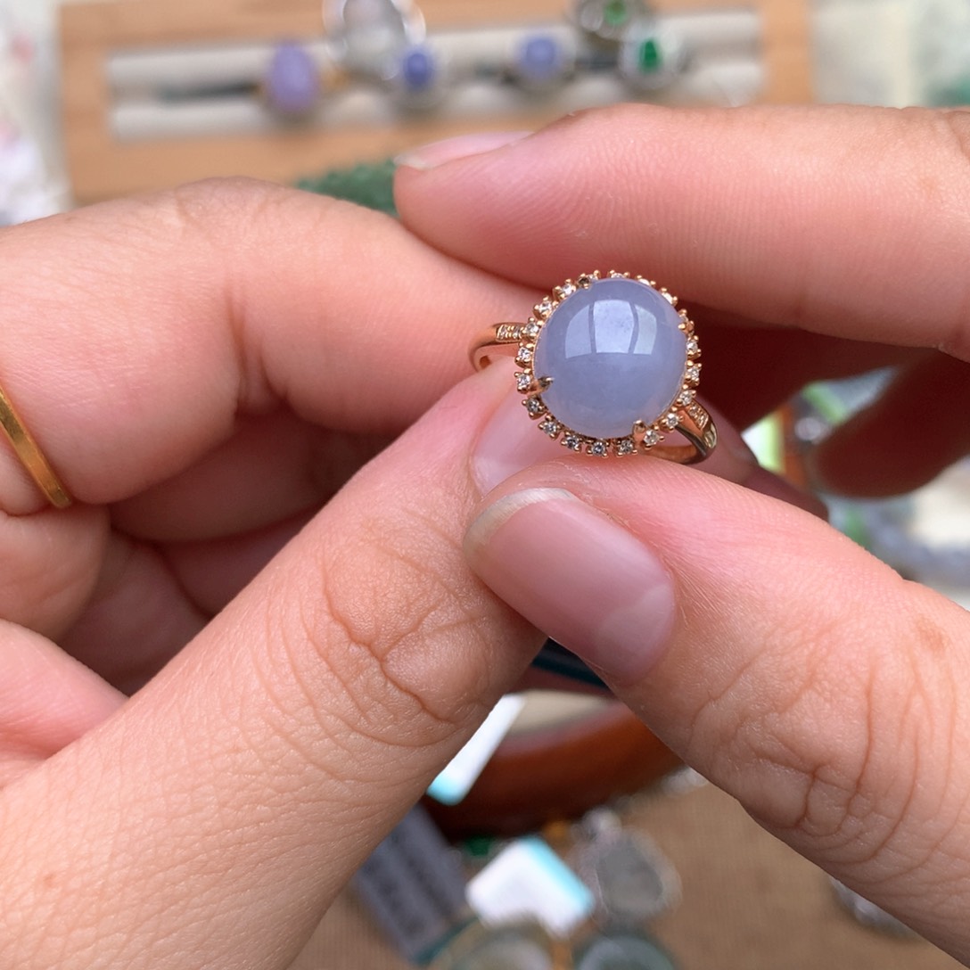 【闪购商品】18K金镶嵌挂件翡翠一