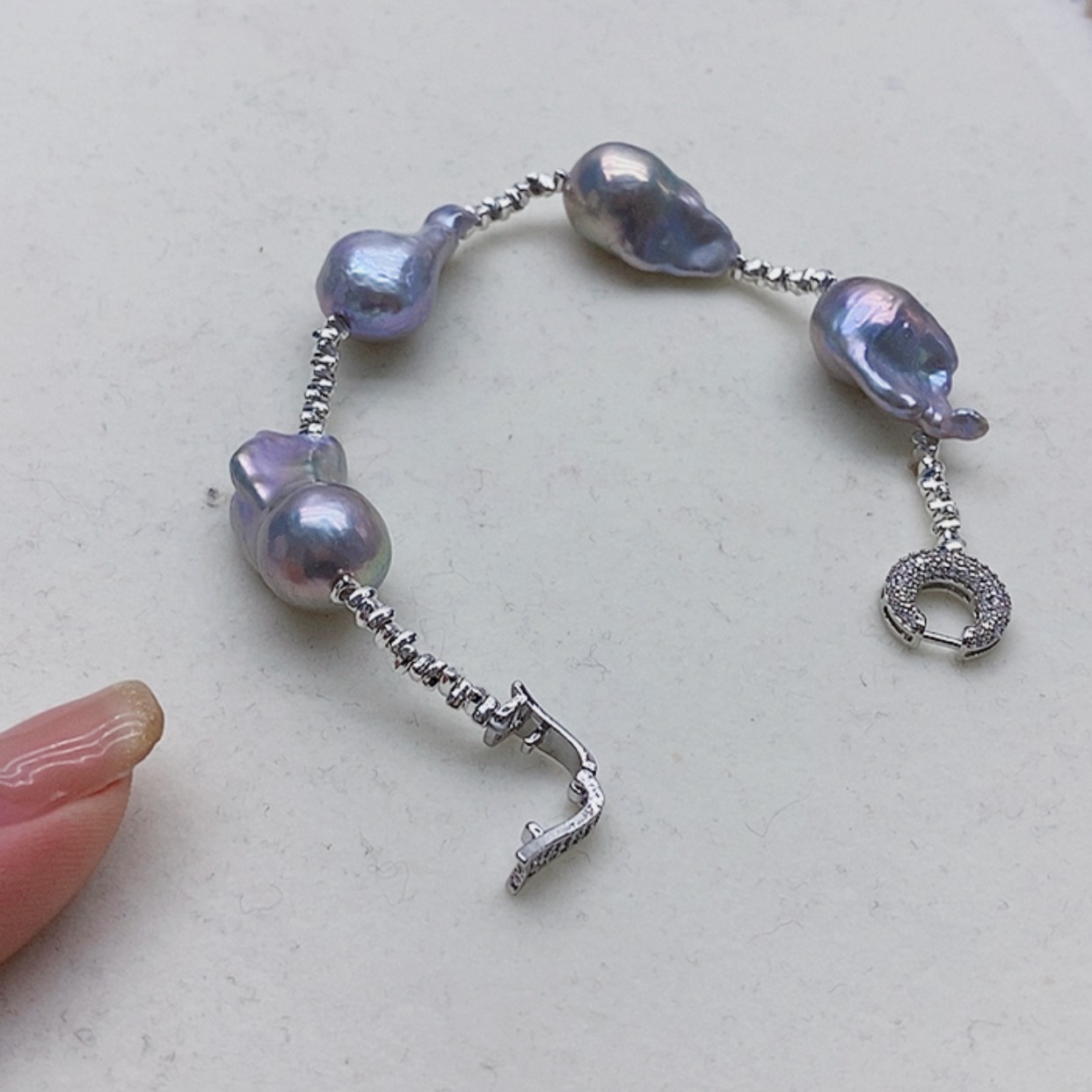 【闪购商品】淡水珍珠耳饰银S925镶嵌