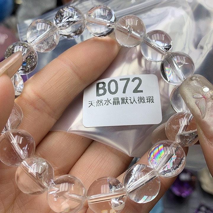 水晶手链12mm+未镶嵌水晶