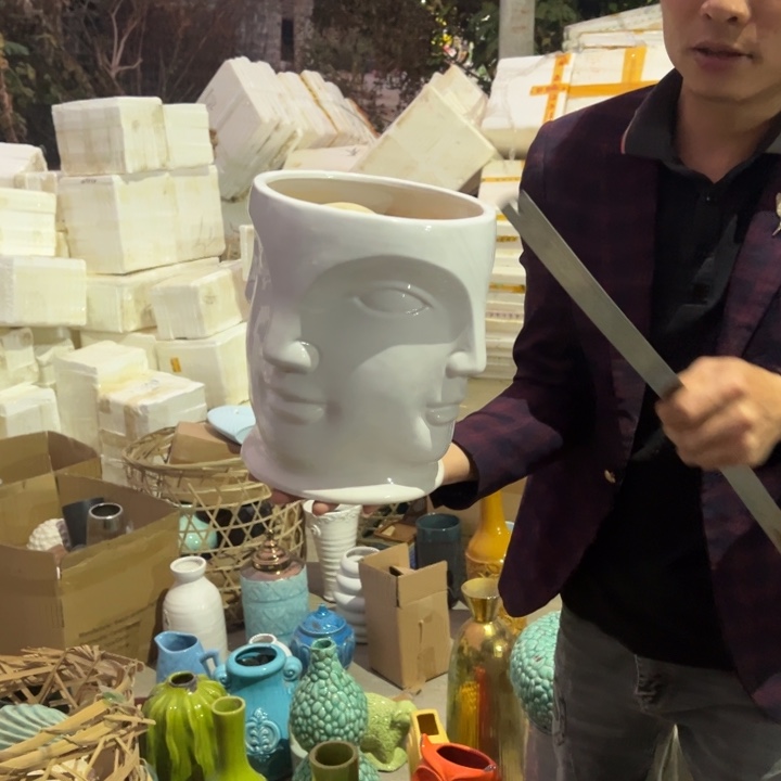 瓶高度25厘米口径18厘米微瑕捡漏干裂