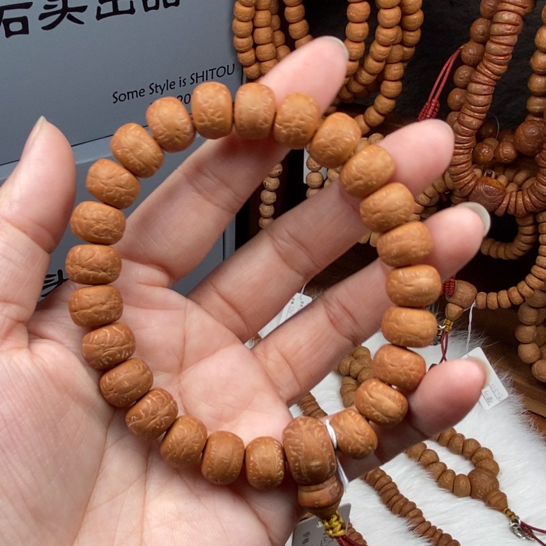 凤眼菩提手串藏式非实心直切13尺24颗