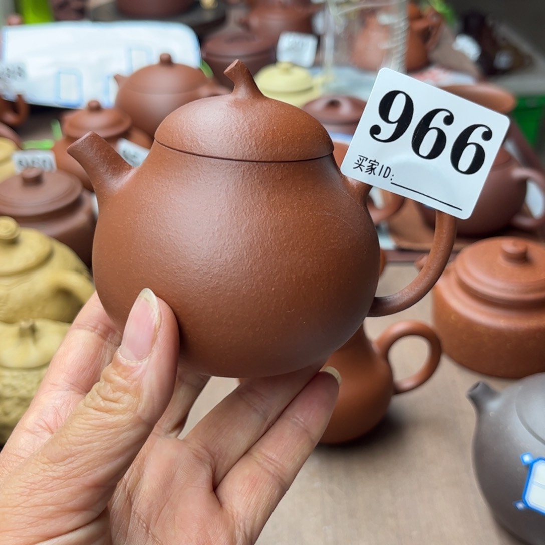 紫砂茶壶降坡泥半手170cc
