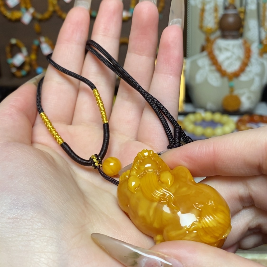 【闪购商品】蜜蜡颈饰未镶嵌定制