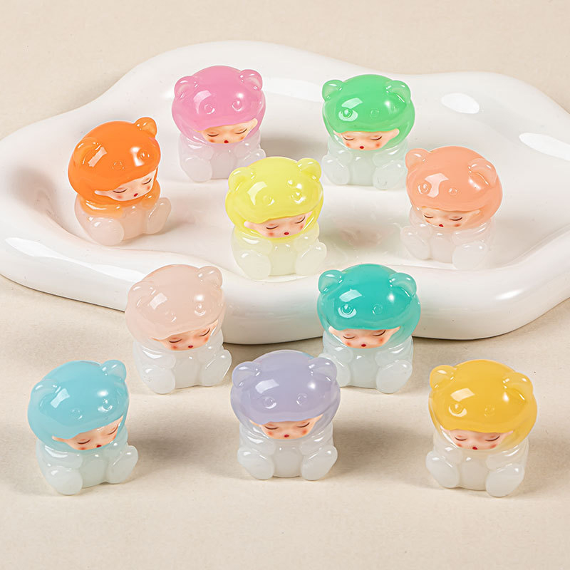 【九宫格】渐变小熊娃娃 卡通小摆件