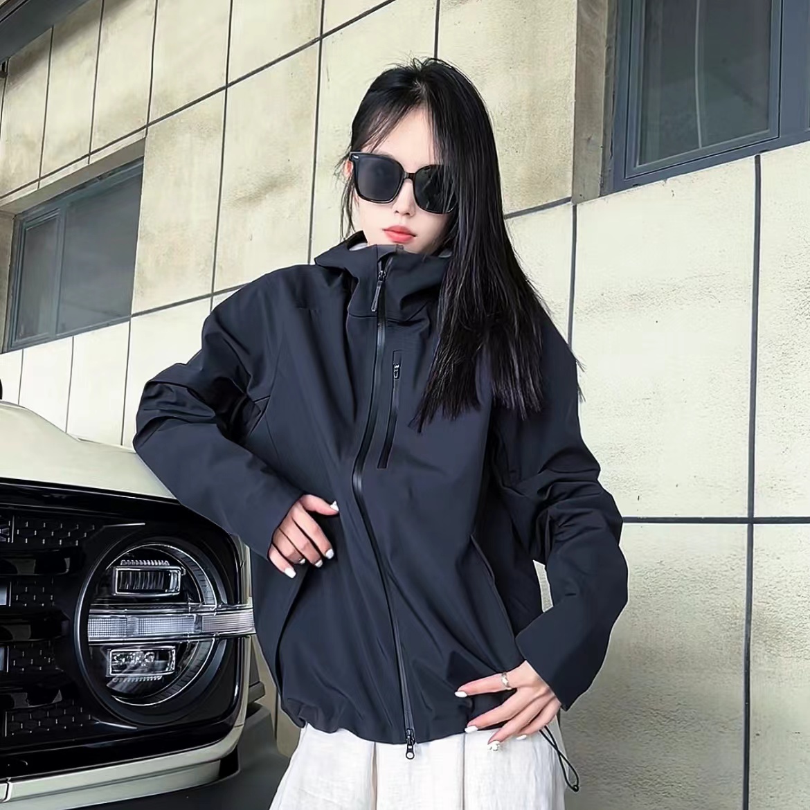 秋季新款女男同款软壳冲锋衣外套