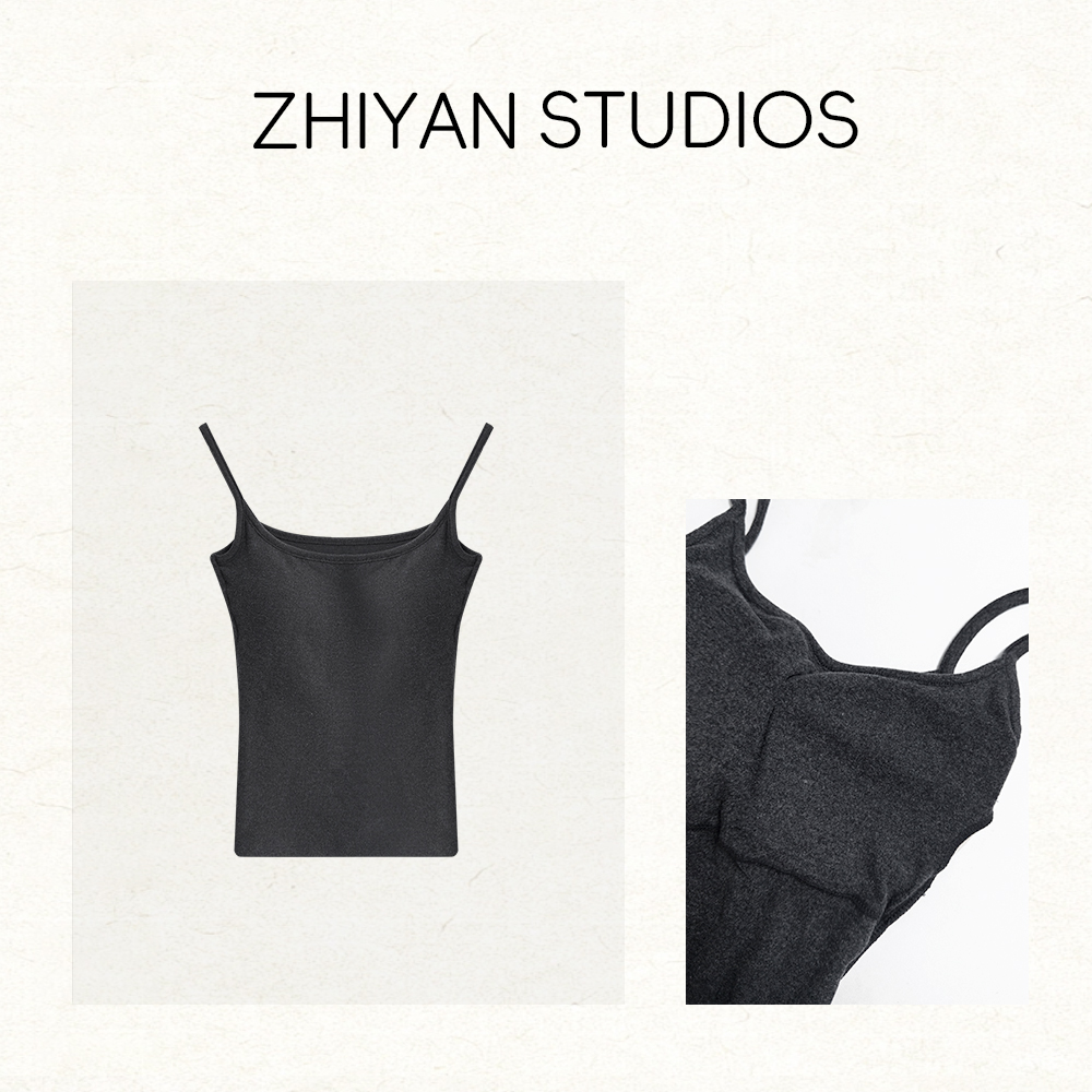 【安楠素柔】新款带胸垫吊带美背（胸垫可拆卸）2087