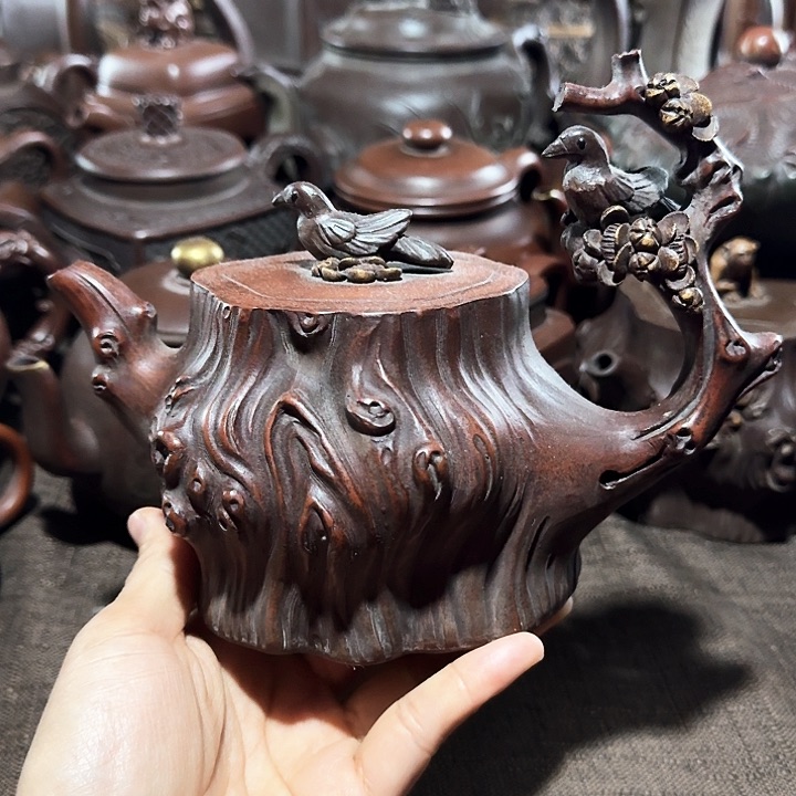 泥塑谁***公紫砂壶茶具茶