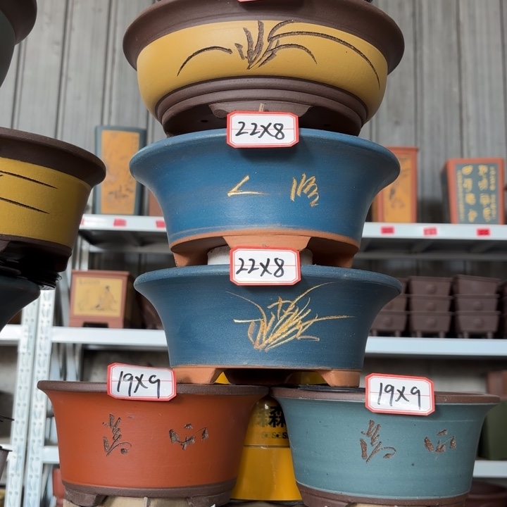 紫砂花盆             100-8