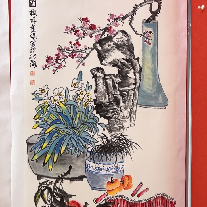 国画花鸟的翅膀和翅膀都是白色和70.140