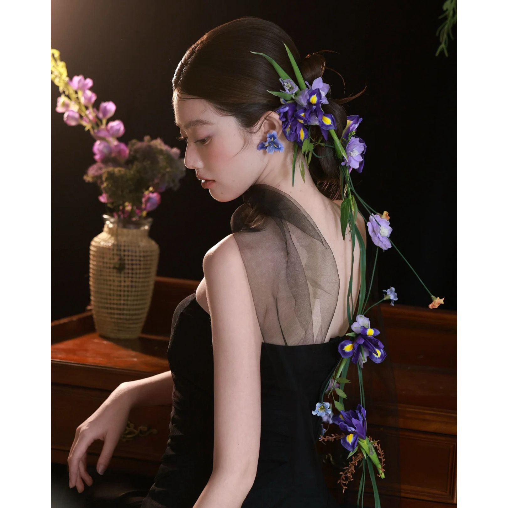 小南一｜康康老师同款 鸢尾花 高级紫发饰（成品直接佩戴）