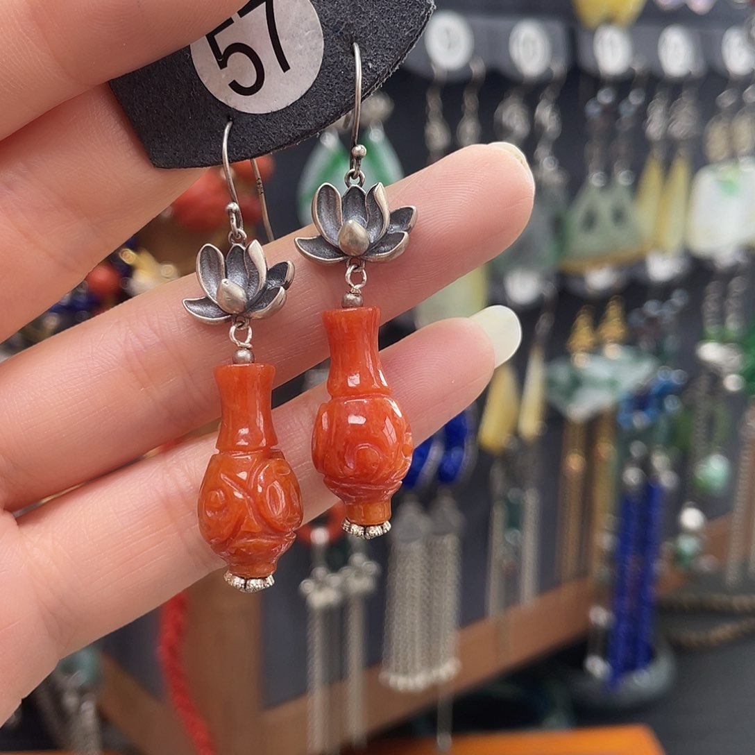 翡翠耳饰银S925镶嵌899ghhjhh