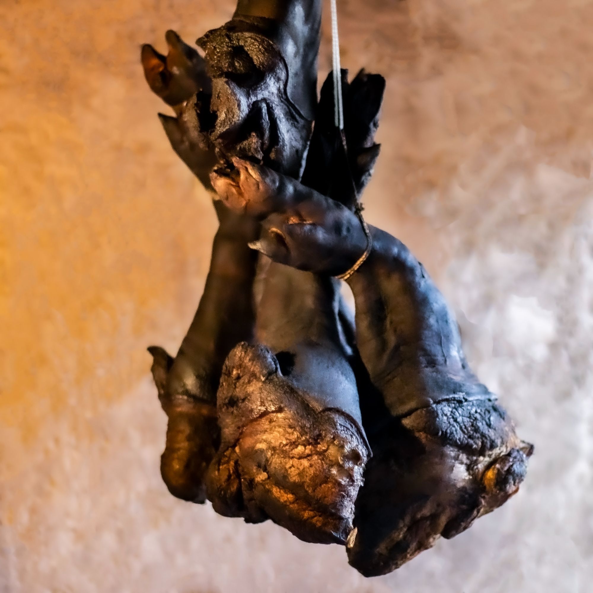 腊猪脚腊肉农户家养猪传统特产腊猪脚3斤4斤四川腊肉柴火烟熏