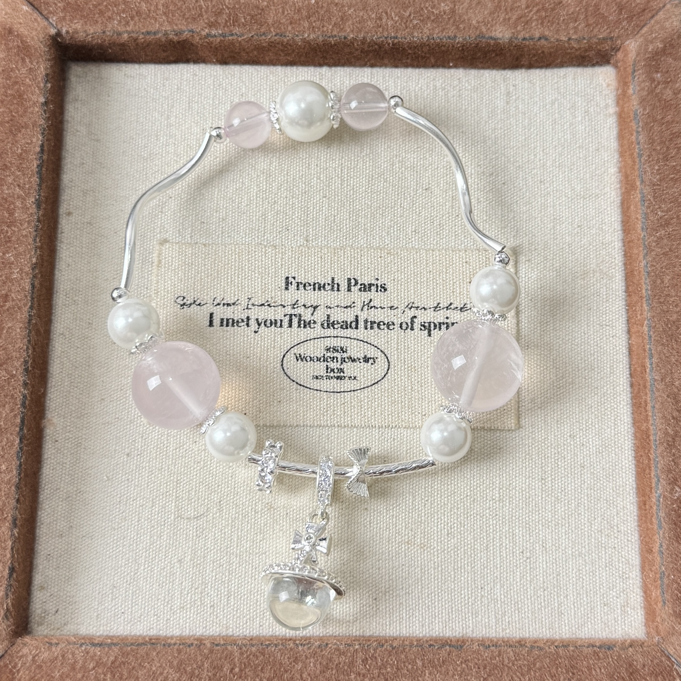 小蕊crystal-39天然水晶粉水晶“粉色星球”莫粉桃花人缘百搭叠戴