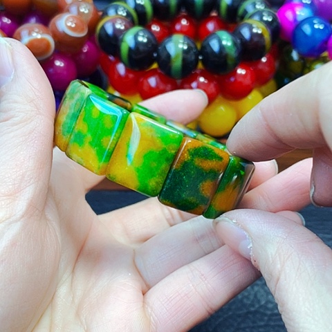 玛瑙/玉髓手链未镶嵌龙胆草