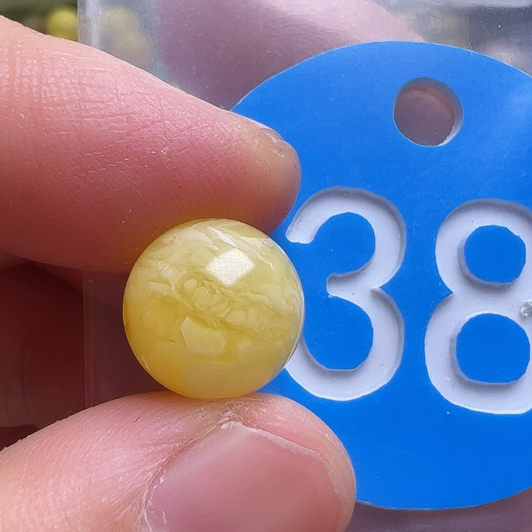 蜜蜡未镶嵌珠宝奇石11mm花粉