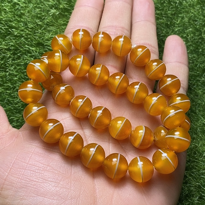 玛瑙/玉髓手链未镶嵌今*瘩