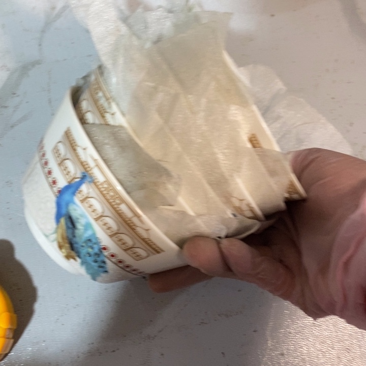 瓷片梧桐树米饭碗六个