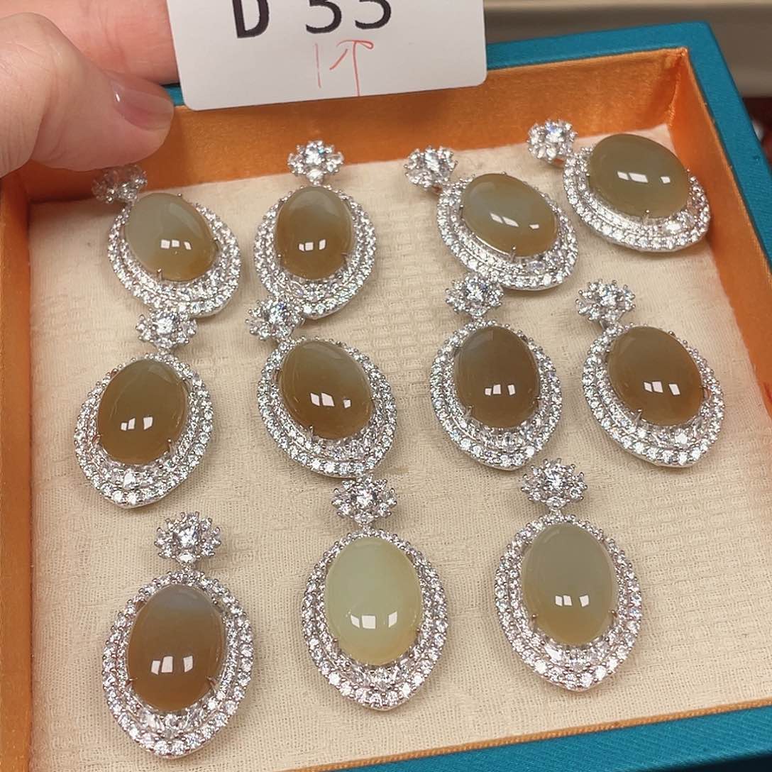 和田玉珠宝半成品未镶嵌D33多样性发一