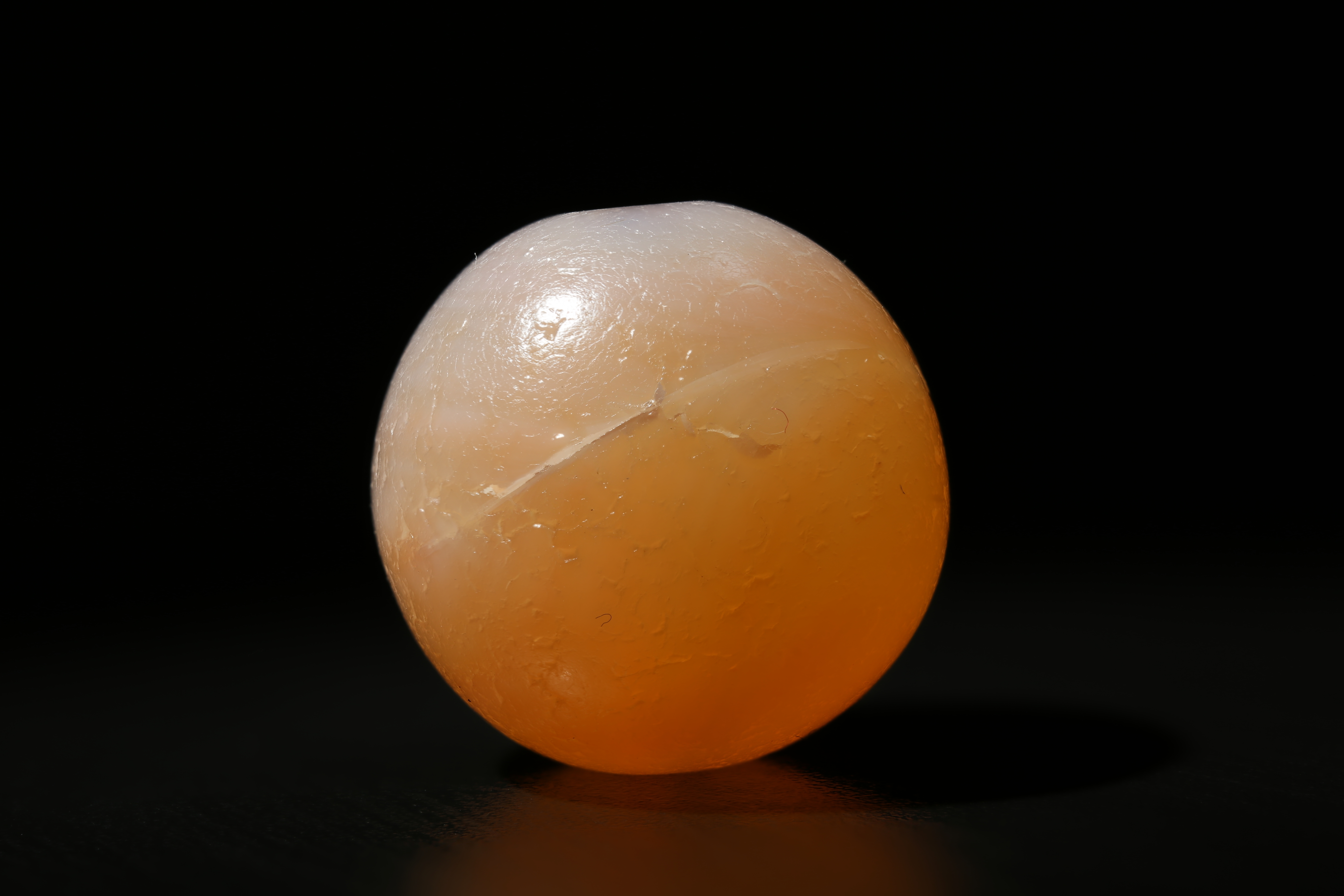 粉嫩色玛瑙大圆珠 单颗 大年份 对孔22.3m直径23m