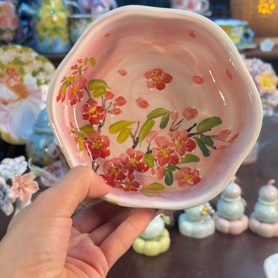 景德镇手绘高温釉下彩陶瓷茶具