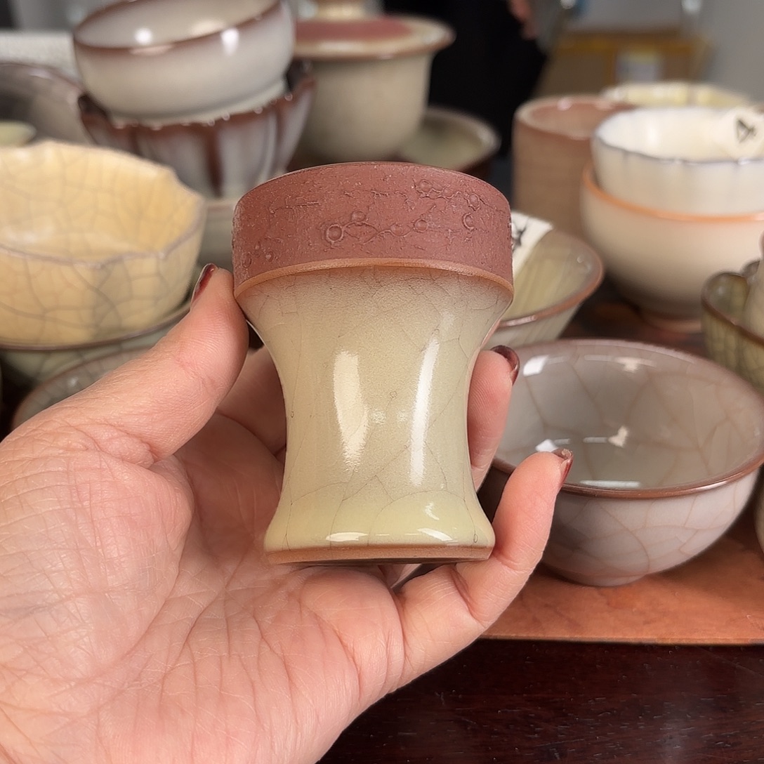 龙泉云间青瓷小米茶器