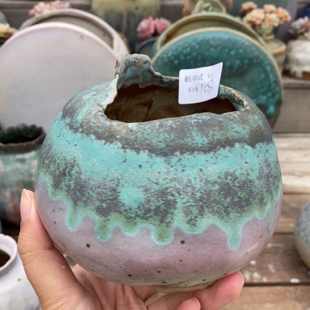 粗砂花盆1987盆新中式101