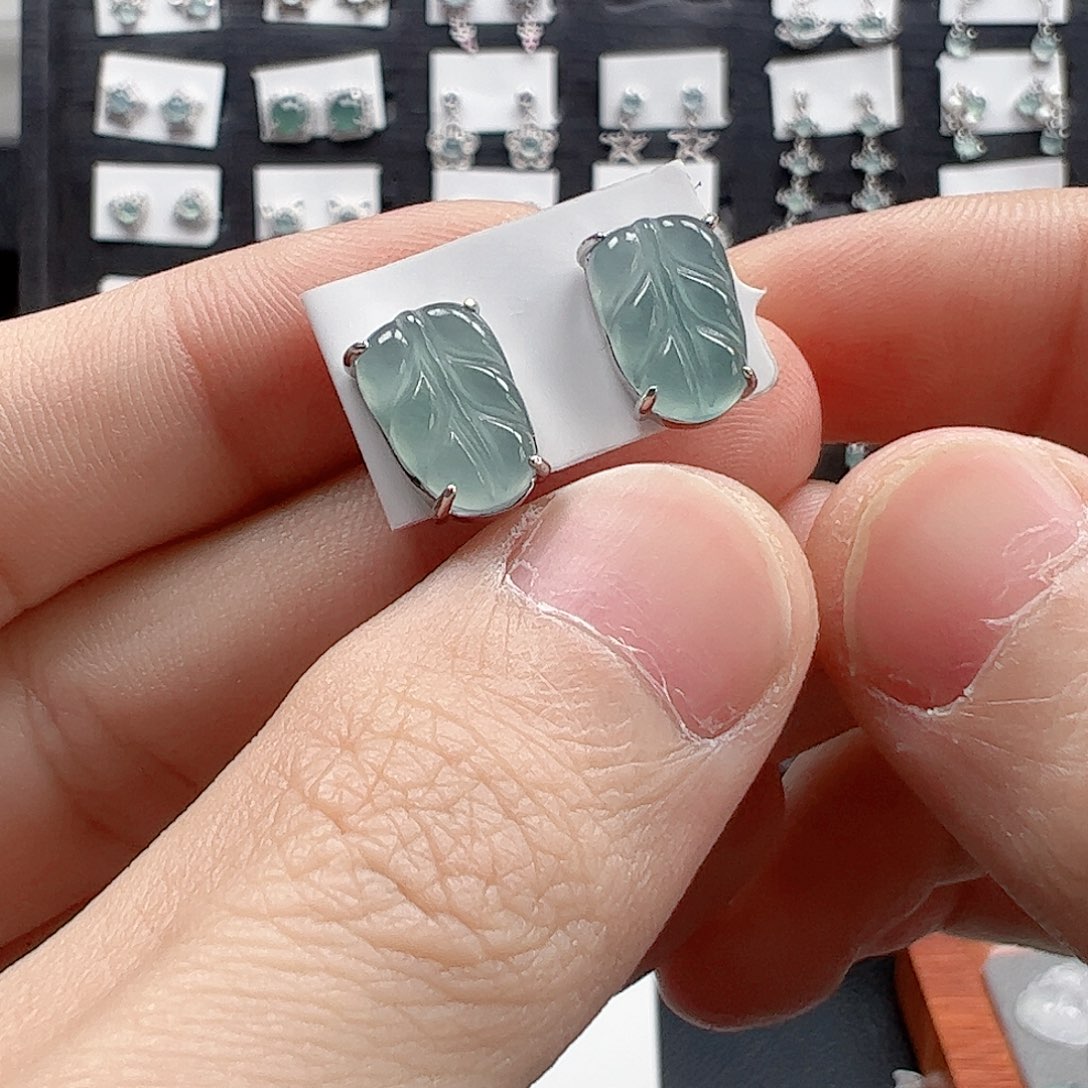 翡翠手链银S925镶嵌天然翡翠