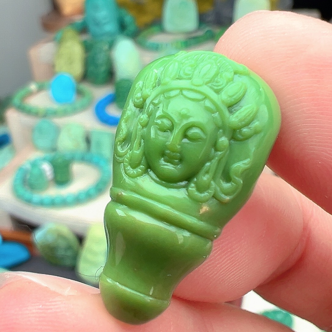 绿松石未镶嵌主播万珍