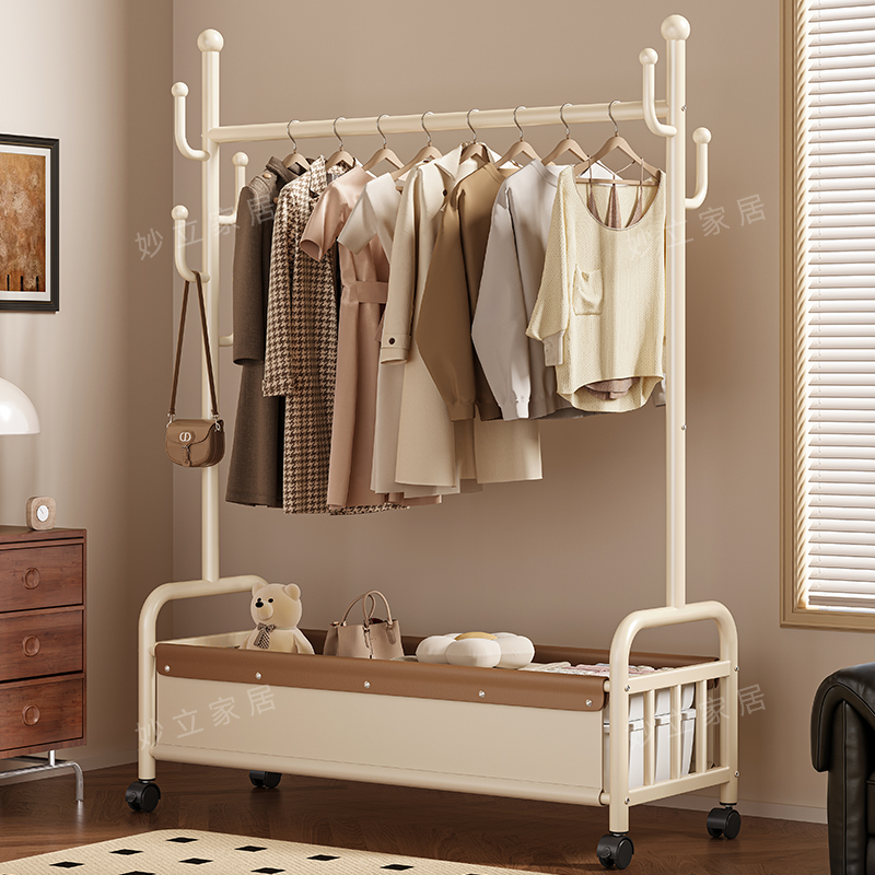 衣架落地卧室挂衣架家用室内创意轻奢晾衣架多功能收纳置物衣帽架
