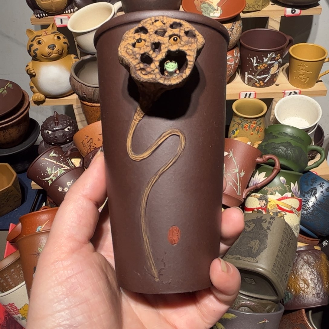 紫砂茶杯宜兴紫砂主人杯