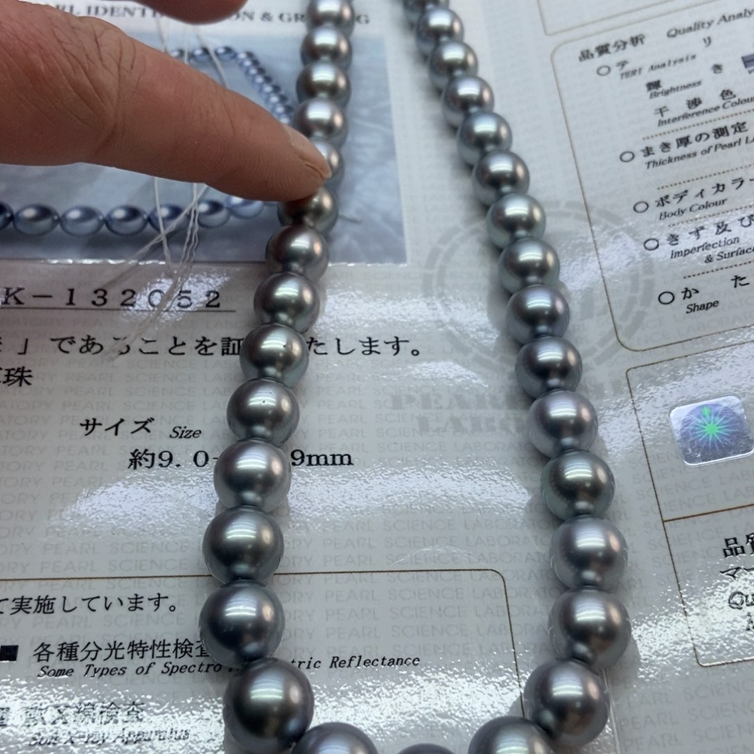 海水珍珠项链银S925镶嵌