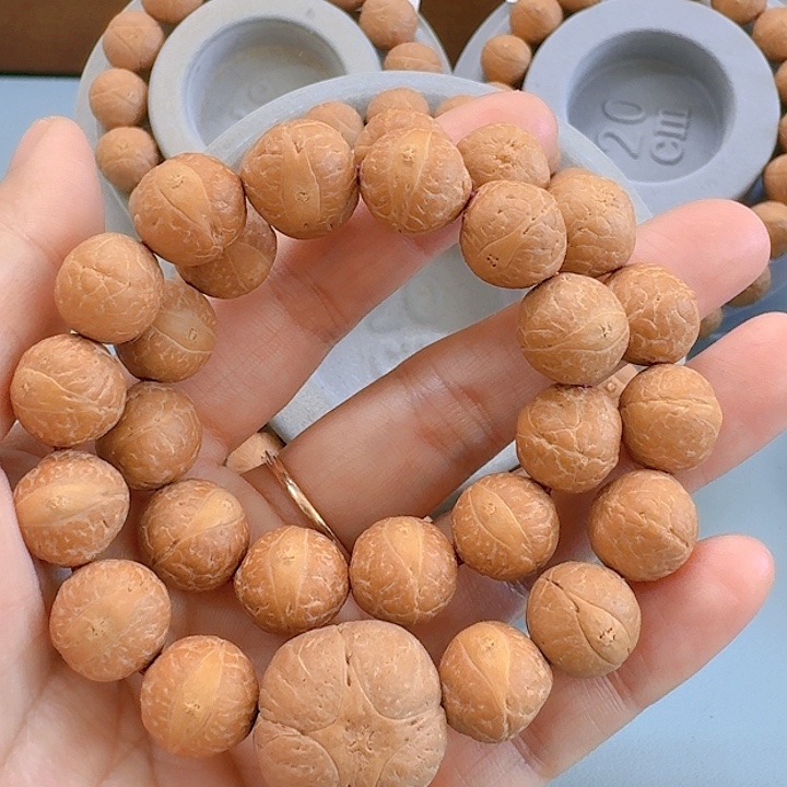 凤眼菩提把件12mm手持85@6831