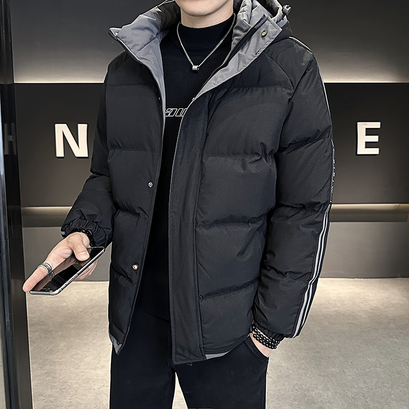 连帽男棉衣男士冬季加厚防风棉服时尚潮流韩版保暖