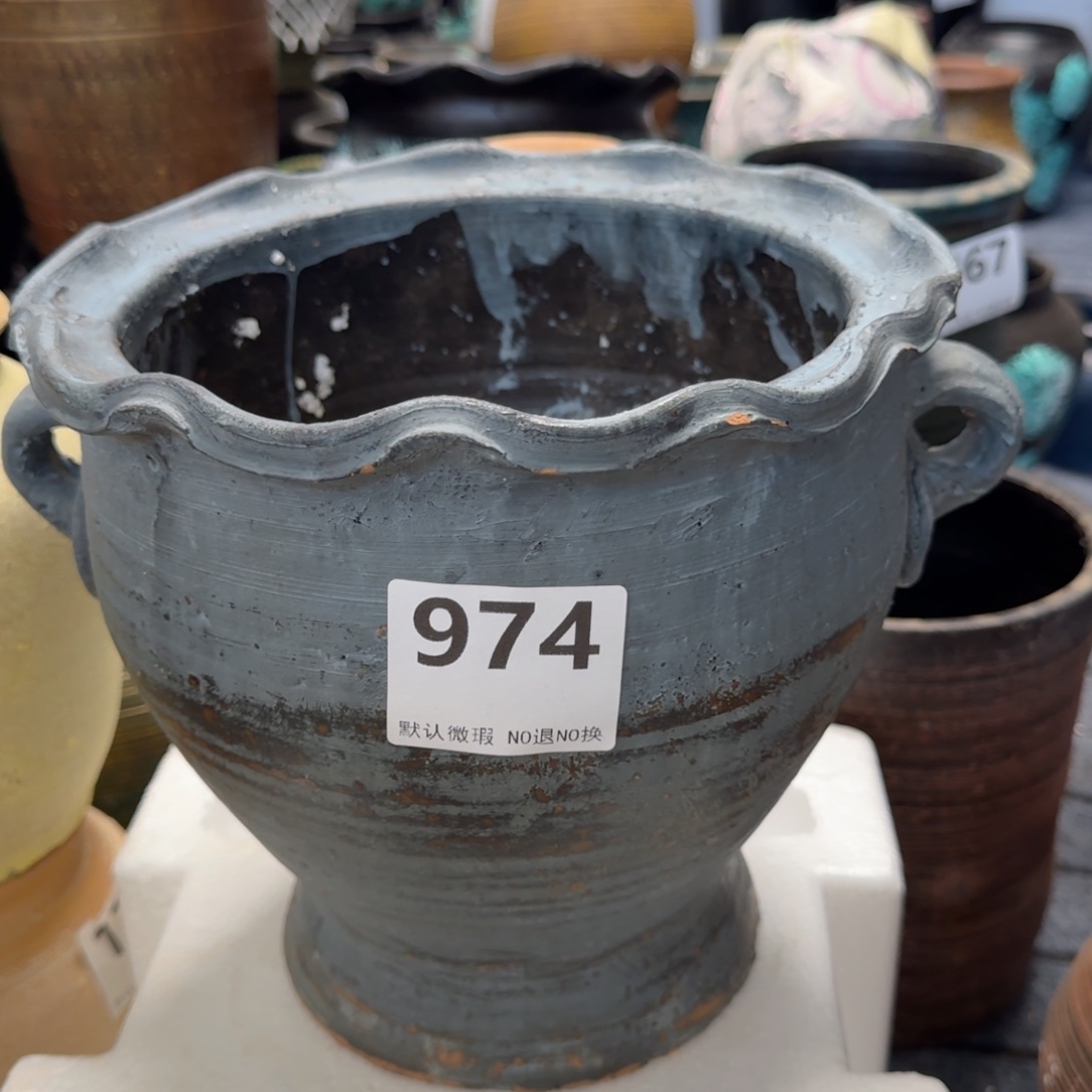 瑕疵974带孔高度22口径23瓶口磕碰